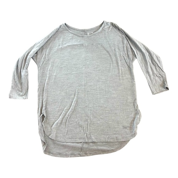 Arc’teryx Women’s Joni Top 3/4 Length Sleeve Sz M Gray Wool Blend - Picture 1 of 8